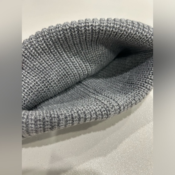 Roxy Women's Freja Beanie Heather Grey Double Layer Rib-Knit Acrylic NWT Hat - Picture 4 of 7